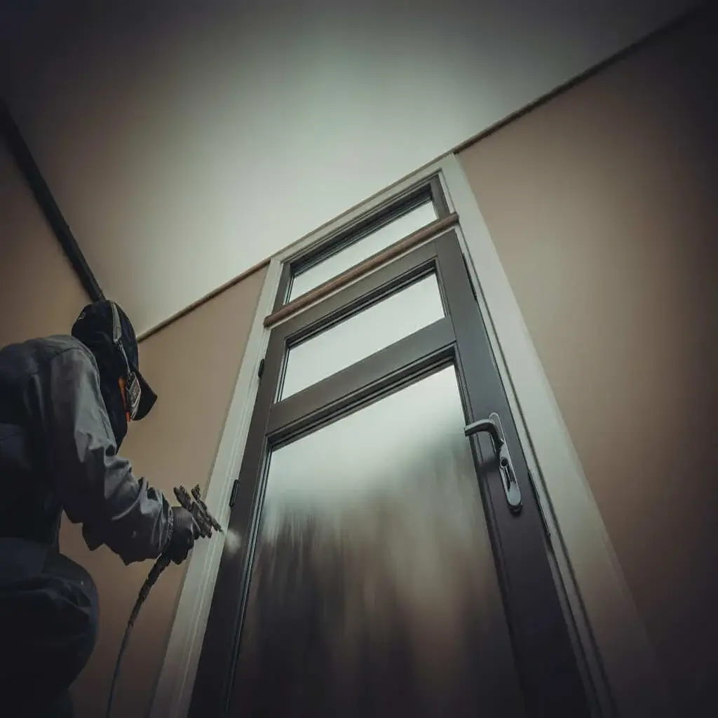 uPVC Door Spraying